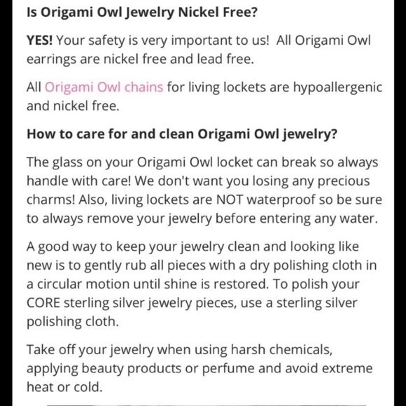 Origami Owl Silver locket w/ Crystals - Picture 5 of 5